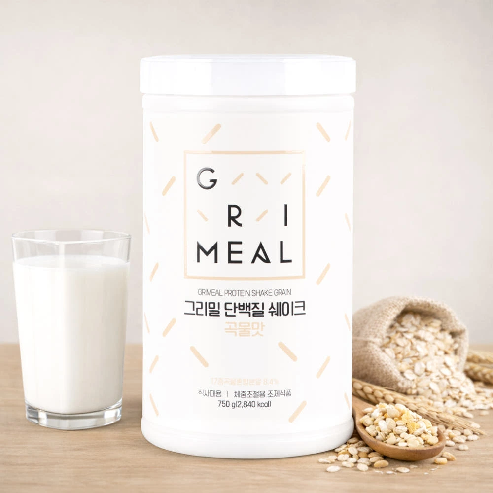 그리밀 단백질 쉐이크 곡물맛, 750g, 1개 실제 상품 이미지
