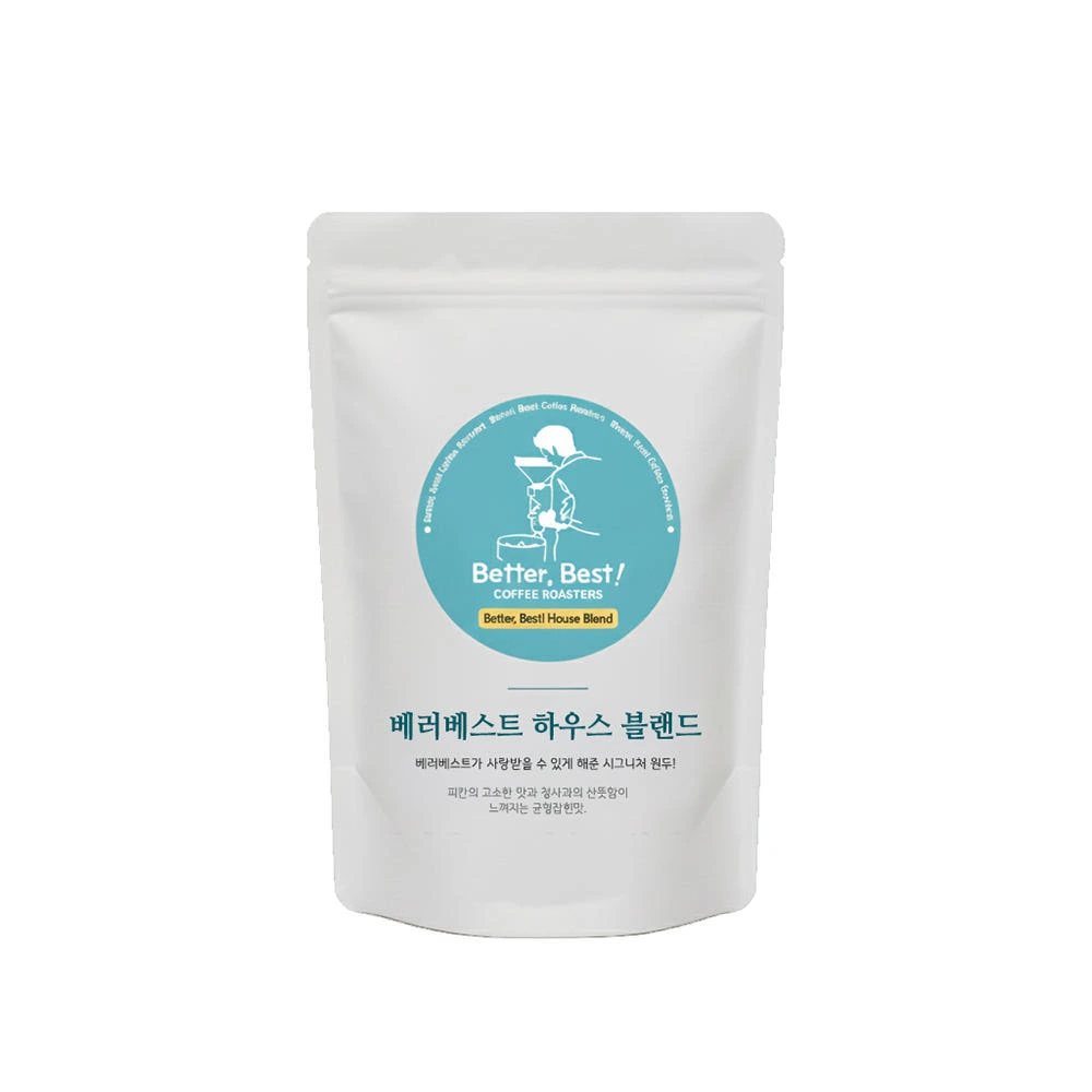 베러베스트 블랜드 원두커피 500g 고소한 당일로스팅 홀빈 원두콩 분쇄 선택 실제 상품 이미지